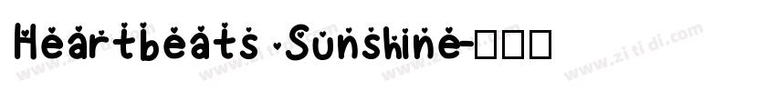 Heartbeats Sunshine字体转换